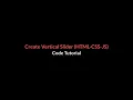 Create Vertical Slider by HTML - CSS