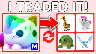 trading mega mochi meow makes you rich in adopt me 