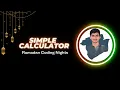 Building a Simple Calculator using Python UV and Streamlit Ramadan Coding Nights