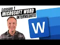 Microsoft Word Tutorial - Intermediate Lesson 1