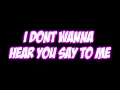 Victoria Duffield - Shut Up and Dance Lyrics