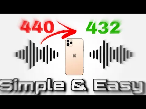 Download MP3 How To Convert Music To 432hz on IPhone// Android// Pc