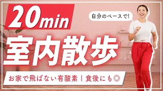 【20分室内散歩】夏は自宅で楽しく有酸素運動！生理中や食後、産後にも◎【室内ウォーキング】