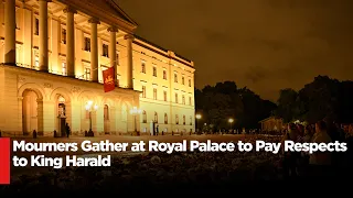 LIVE | People Queue Outside Royal Palace to Pay Respects to King Harald | AA114