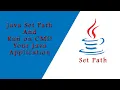 How to set path of java in command prompt