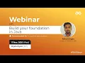Webinar - Build your Foundation in Java