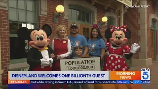 Disneyland welcomes its one billionth guest ahead of 71st anniversary