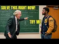 Professor Doesn t Know Late Black Student Is a Math Prodigy Hands Him Impossible Problem to Mock