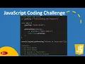 Javascript Coding Challenge - Episode 42