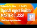Masterclass on Open AI Agent Builder Part 2 - Live Building of Multi-Agent Workflow