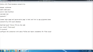 MySQL database with Python Part-3 - DB Configuration with Python