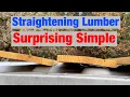 Easy Way to Straighten Out Warped Twisted Crooked Cupped Lumber
