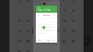 Date color object of HTML5 Input type date color
