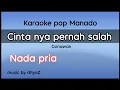 Karaoke cinta nya pernah salah nada pria || versi keyboard elekton