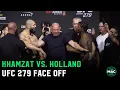 Khamzat Chimaev vs Kevin Holland Final Face Off UFC 279 Ceremonial Weigh-Ins
