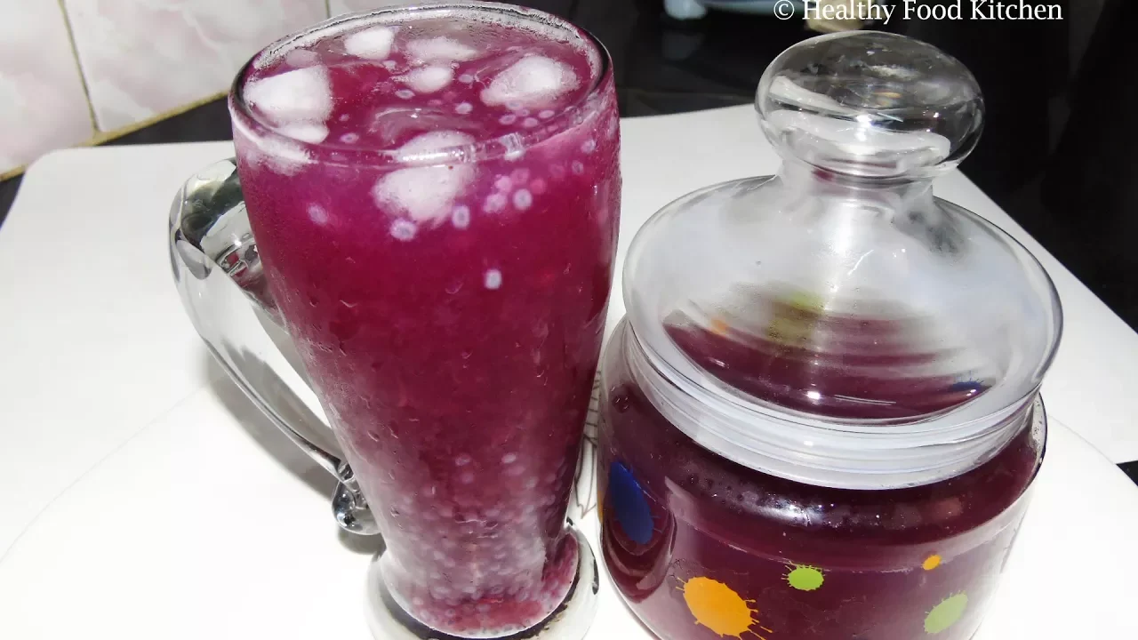 Grape Juice Recipe - How to make homemade grape juice - Summer Special Recipe