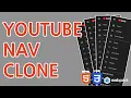 How to create a YouTube side navigation clone with HTML and CSS - Building the side navigation