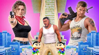 Lucia Pink Gang Vs Jason Purple Gang play HIDE AND KILL With Lucia & Jason In Gta 5‪ ​⁠