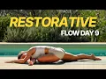 Slow Restorative Yoga Flow 30 Min Day 9 Flow Challenge