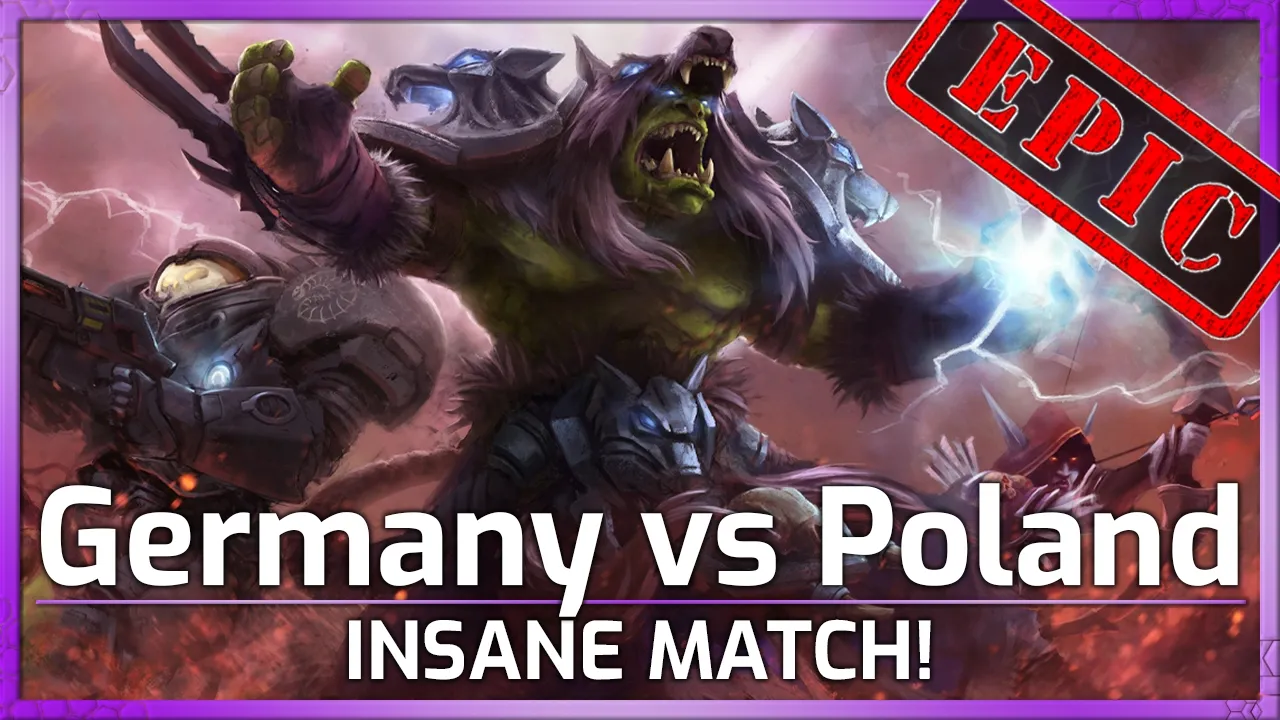 EPIC! Germany vs Poland! CRAZY Match! - Nations Cup - Heroes of the Storm