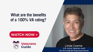 What are the benefits of a 100 VA Rating
