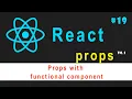 ReactJS Tutorial for Beginners Props with functional component Ujjwal Technical Tips