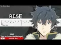 Download Lagu The Rising of the Shield Hero OP 1 - RISE Guitar Tutorial (Tate no Yuusha)