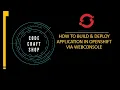 How to deploy web application in openshift web console