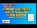 Convert a Sentence into its equivalent mobile numeric keypad sequence Love Babbar DSA Sheet