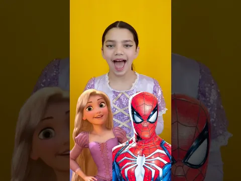 💜DIBUJÉ a ✨Rapunzel✨ versión SPIDERMAN!🕷️ #art #laspequeñas