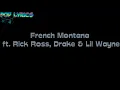 French Montana - Pop That (LYRICS) ft. Rick Ross, Drake &  Lil Wayne (HD)