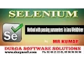 Selenium Method with passing parameters in Java WebDriver