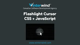 Flashlight Cursor with CSS and JavaScript