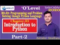 Introduction to Python M3-R5 Chapter 03 O Level NIELIT Part-02 Ratnakar Upadhyay