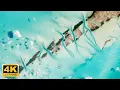 6H Flying over Ocean of the World 4K / Famous \u0026  Unknown- Seaside Aerial Journey / Relaxation time