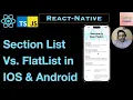 Section List in React-Native
