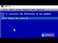 Qbasic program to calculate the difference of two numbers