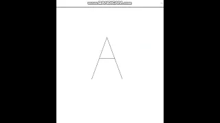 Python Turtle - Draw letter A