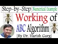 Artificial Bee Colony ABC Algorithm Numerical Example