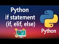 - if statements in Python