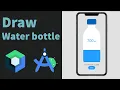 Jetpack Compose Canvas UI Challenge - Draw an animated Water Bottle