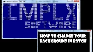 how to change your background color in batch