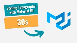 Styling Typography with Material UI in 30 SECONDS