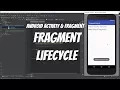 Android Activity Fragment Tutorial 39 - Fragment LifeCycle