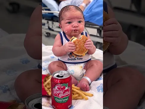 Hungry new born baby