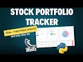 Stock Portfolio Tracker - With Free Real time Price Update API