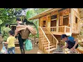 Full video: 45-day journey of a single mother completing a wooden house with cheap materials