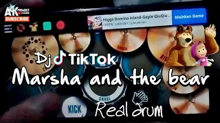 Download Dj tik tok marsha and the bear versi real drum by anjas MP3