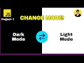 DARK MODE AND LIGHT MODE TOGGLE USING HTML CSS JAVASCRIPT JS PROJECT FOR BEGINNERS