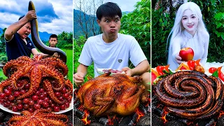 Best real food ever! | Grilled Eel, Octopus Tentacles| TikTok Funny Videos